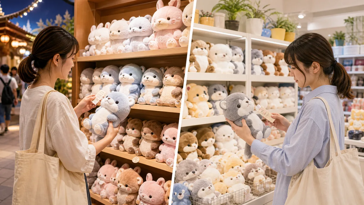 ジブリパークと どんぐり共和国｜ヒンのぬいぐるみの値段と違いを比較の解説画像