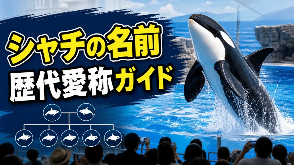 名古屋港水族館のシャチの名前は「リン」｜歴代5頭の愛称と家系図を完全解説のアイキャッチ画像