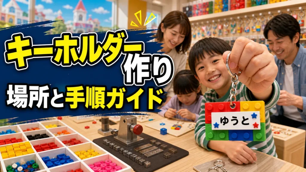 レゴランドでキーホルダーを作る場所は3か所｜名入れ刻印の料金・混雑回避テクまで全解説のアイキャッチ画像