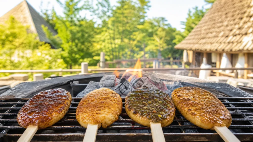 ジブリパークの五平餅は4種のタレで炭火焼き体験｜売り切れ前に食べる攻略法のアイキャッチ画像