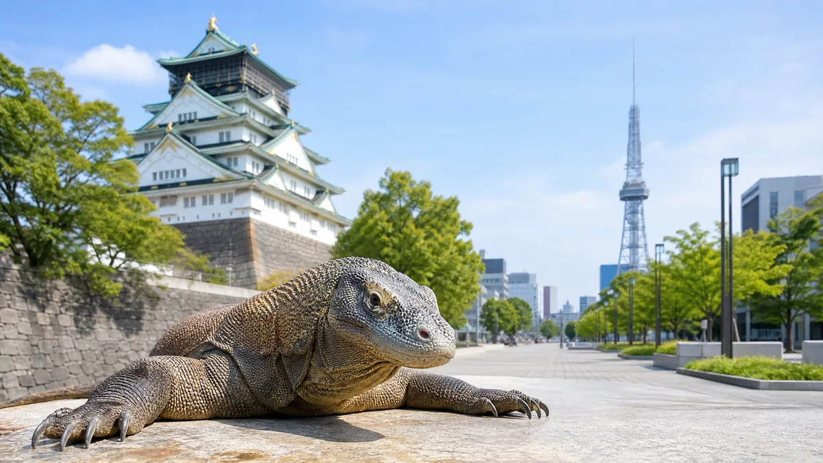 東山動物園のコモドドラゴン展示場所・見学ルートを徹底ガイドの解説画像