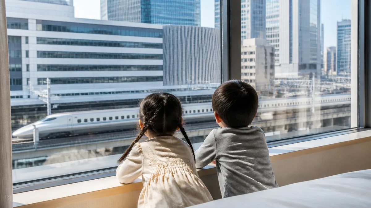 名古屋のトレインビューホテルに子連れで泊まろう｜新幹線が見える部屋で大興奮の1泊のアイキャッチ画像