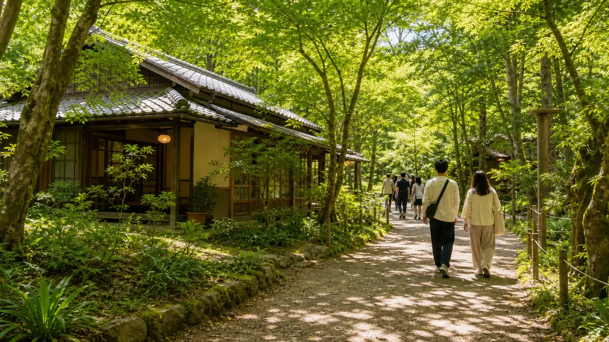 どんどこの森はジブリパークで唯一「となりのトトロ」の世界に浸れるエリアの解説画像