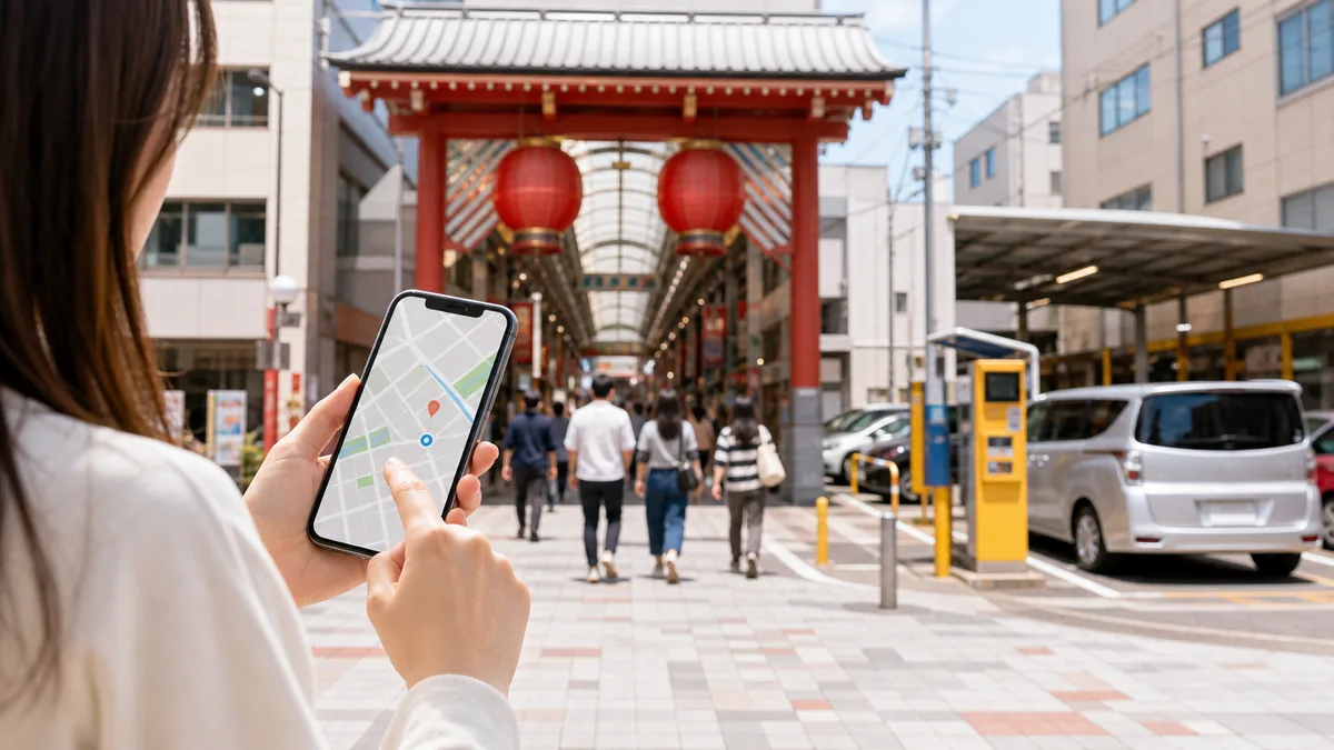 築地銀だこ 大須商店街店へのアクセス|3つのルートと駐車場情報の解説画像