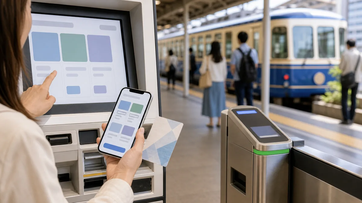 ネコバス電車のチケット購入方法と当日の乗り方ガイドの解説画像