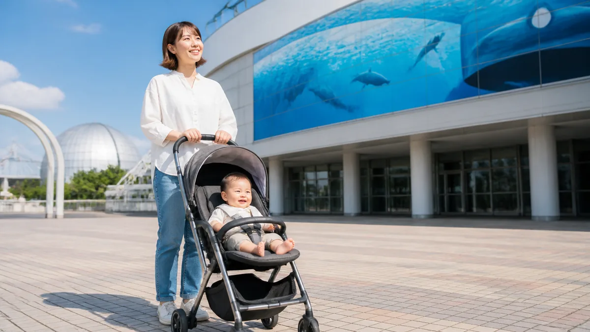 名古屋港水族館はベビーカー持ち込みOK｜入館前に押さえたい基本ルールの解説画像