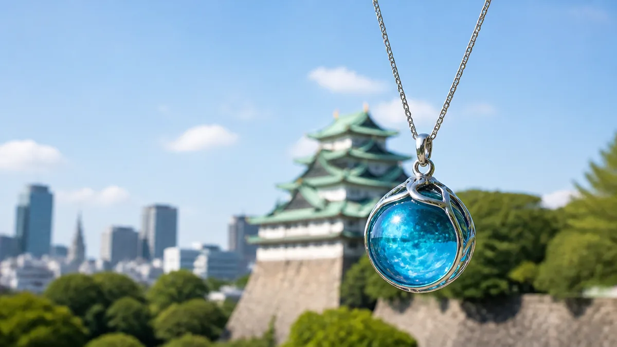 飛行石ネックレスはHARIO製の本格派｜ジブリパークアクセサリーの目玉の解説画像
