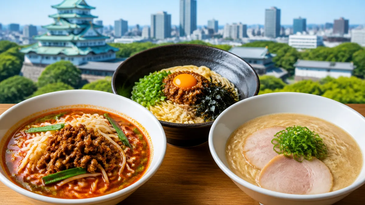 名古屋三大ご当地ラーメンとは?台湾ラーメン・好来系・台湾まぜそばの解説画像