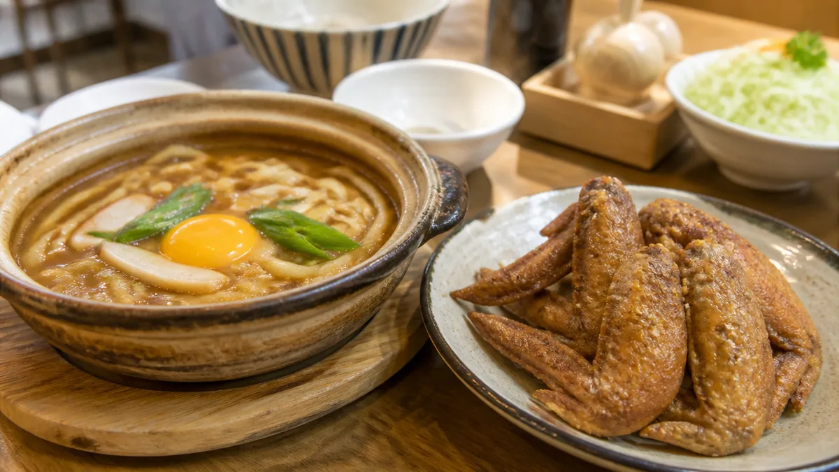 味噌煮込みうどんと手羽先｜エスカで老舗の名古屋めしをはしごの解説画像