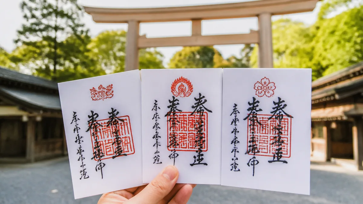 熱田神宮の御朱印は「御神印」と呼ぶ|境内で3種類を授与の解説画像