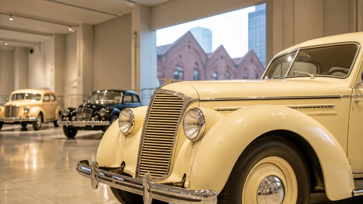 トヨタ産業技術記念館で写真を撮るなら外せない｜自動車館のフォトスポットの解説画像