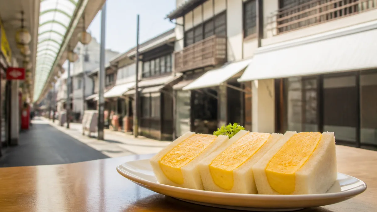 厚焼きタマゴサンドが名物「なごのや」で昭和レトロなランチの解説画像