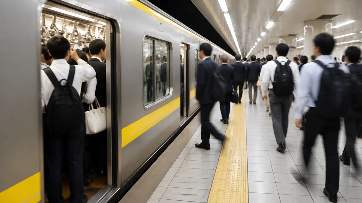 名古屋の地下鉄の通勤ラッシュは何時？混雑する時間帯を先に結論の解説画像