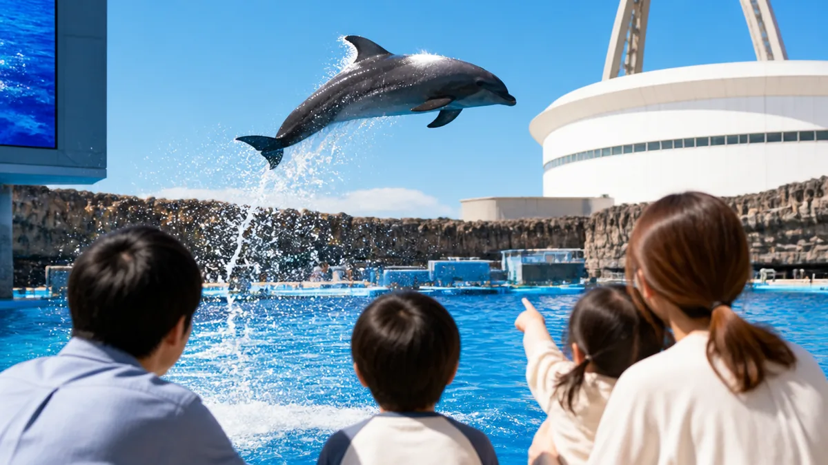 名古屋港水族館のイルカショーは1日4回・所要20分|まず押さえる時間の基本の解説画像