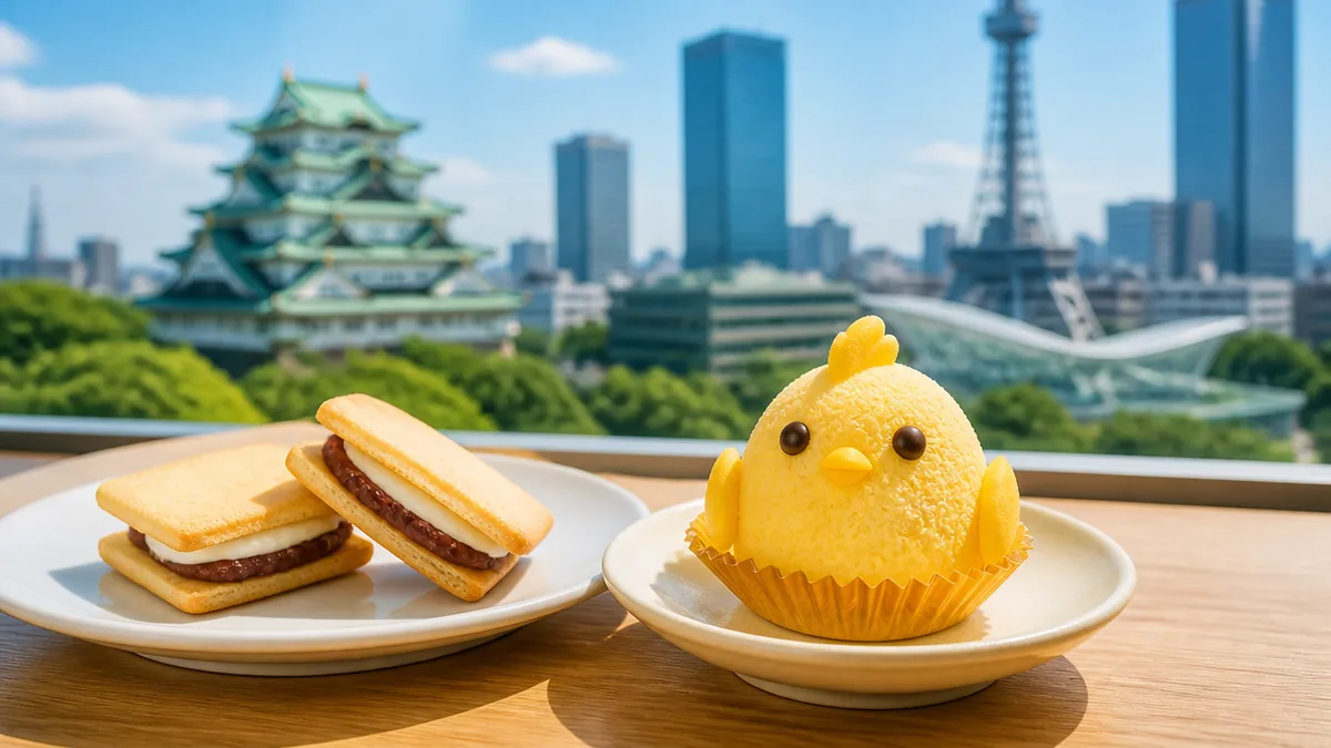 甘い系の2トップは小倉トーストラングドシャとぴよりんの解説画像