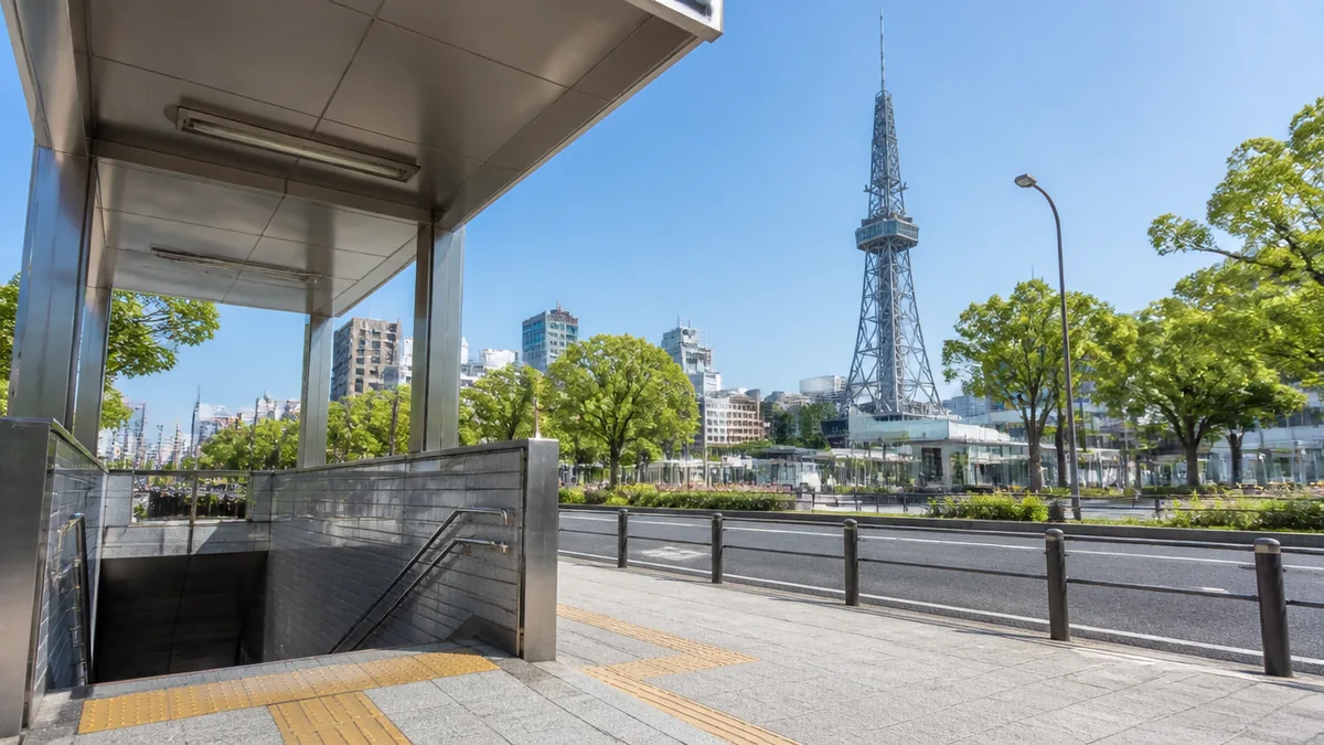 喫茶グロリヤへの行き方は久屋大通駅5番出口が最短の解説画像