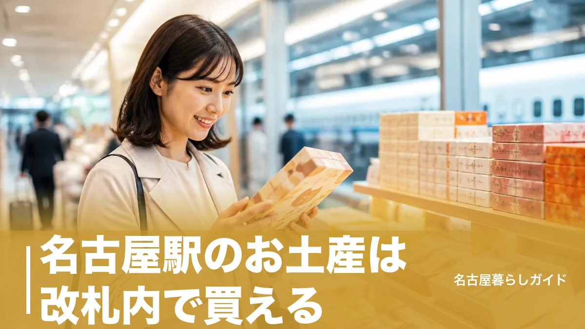 名古屋駅のお土産は改札内で買える｜新幹線ホーム売店の場所・営業時間を号車まで完全ガイドのアイキャッチ画像