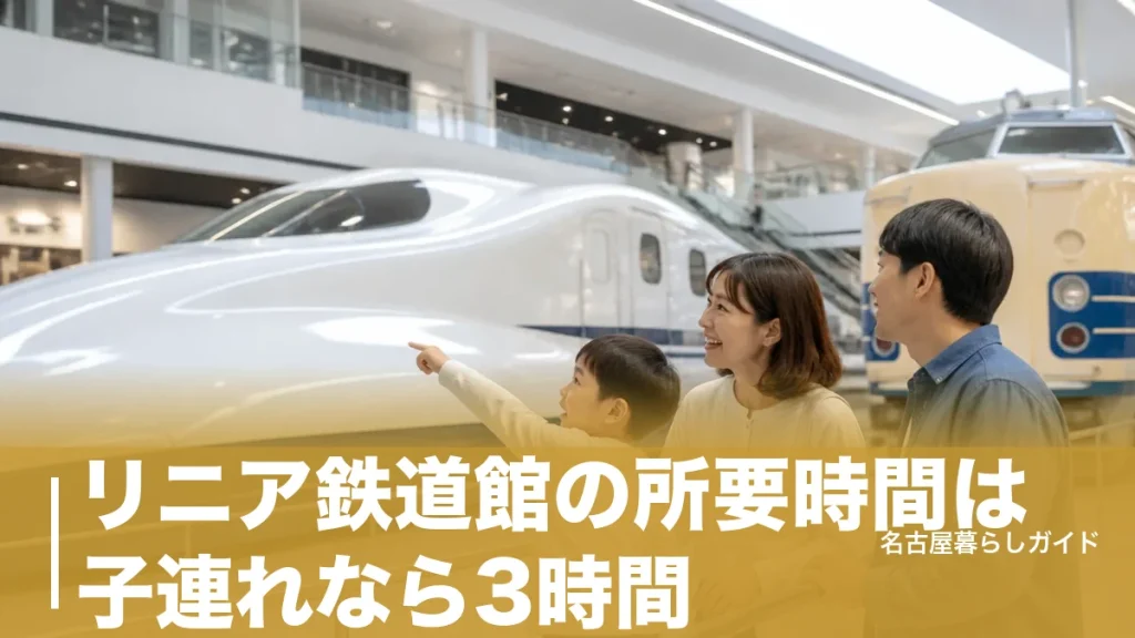 リニア鉄道館の所要時間は子連れなら3時間｜年齢別の回り方とモデルコース完全ガイドのアイキャッチ画像