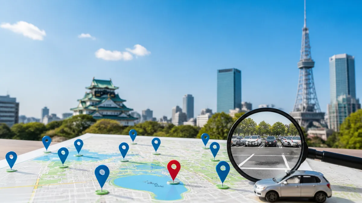 全11か所の駐車場をくらべると植田山はどんな位置づけ?の解説画像